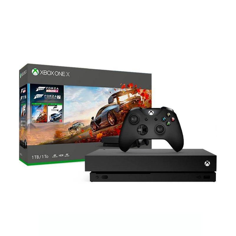 CONSOLE MICROSOFT XBOX ONE X + FORZA HORIZON 4 - Mobcom Loja Online