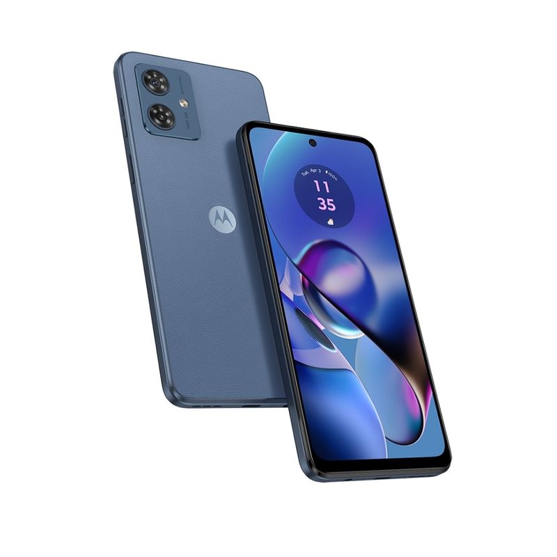 Smartphone Motorola Moto g54 5G - 256GB 16GB (8GB RAM+8GB Ram Boost) AI Camera 50MP Tela FHD 5000 mAh NFC Azul - Vegan Leather - Mobcom Loja Online Smartphone Motorola Moto g54 5G - 256GB 16GB (8GB RAM+8GB Ram Boost) AI Camera 50MP Tela FHD 5000 mAh NFC Azul - Vegan Leather - Mobcom Loja Online
