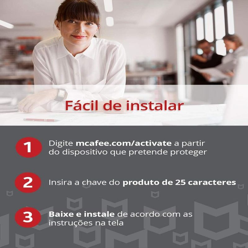 McAfee Total Protection - 1 Ano, 5 Dispositivos - Chave Digital